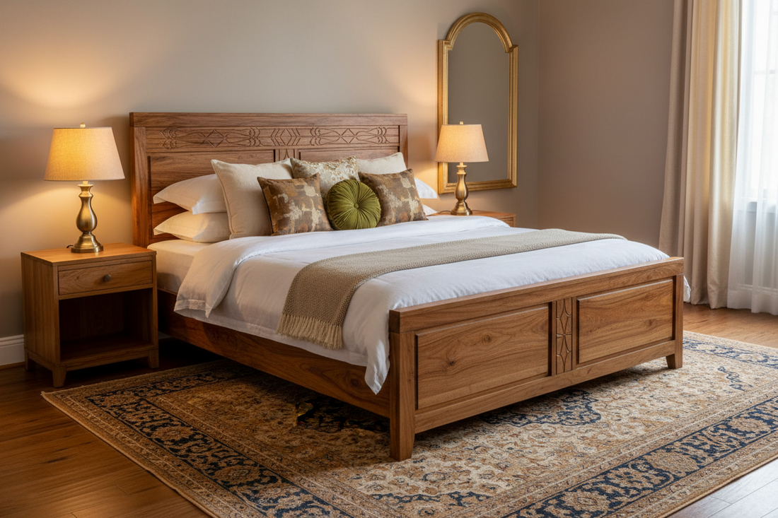 Queen Size Wooden Bed: The Perfect Solid Wood Bed for Modern Indian Bedrooms