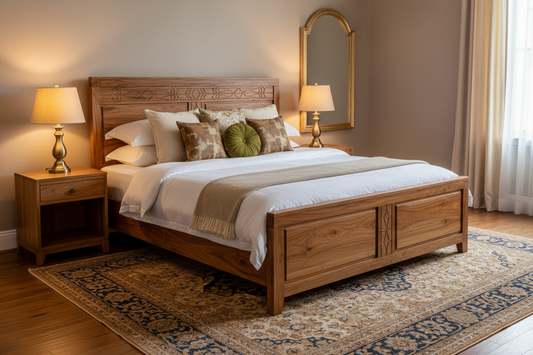 Queen Size Wooden Bed: The Perfect Solid Wood Bed for Modern Indian Bedrooms
