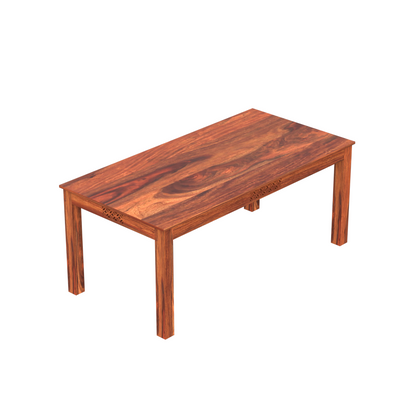 Royal Marwar Solid Sheesham Wood 6 Seater Dining Table Set | Wooden Dining Set with 6 Chairs | Honey Finish