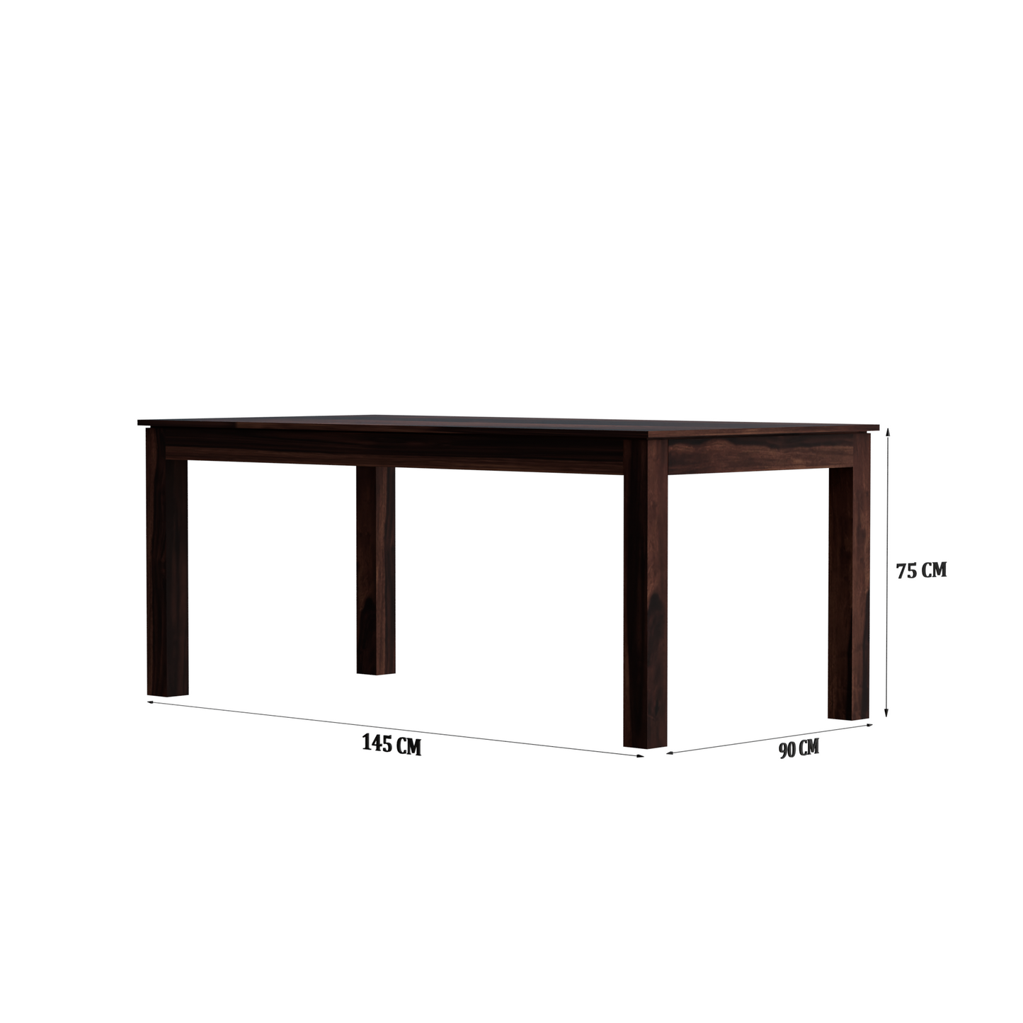 Royal Marwar Solid Sheesham Wood 6 Seater Dining Table Set | Modern Wooden Dining Set | Honey Finish & Walnut Finish