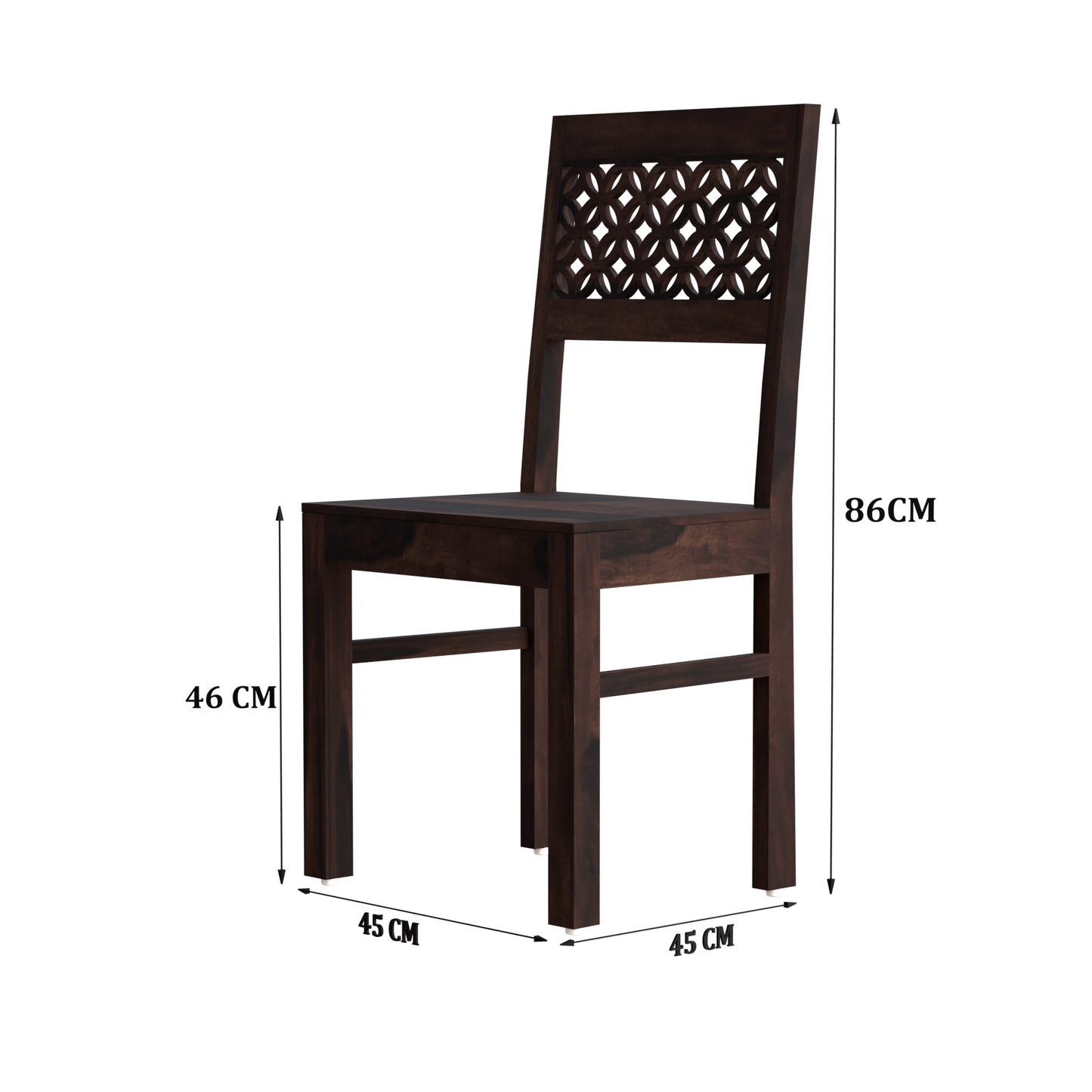 Royal Marwar Solid Sheesham Wood 6 Seater Dining Table Set | Wooden Dining Set with 6 Chairs | Honey Finish