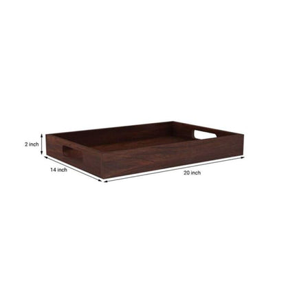 Royal Marwar Solid Sheesham Wood Serving Tray with - view 2