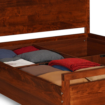 Royal Marwar Solid Sheesham Wood Queen Size Storage Bed | Premium Honey Finish | Modern Wooden Bed with Box Storage