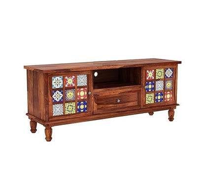 Royal Marwar Sheesham Wood TV Unit | 2 Door Cabine - view 5