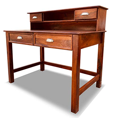 Sheesham Wood Writing Study Table for Home and Office Study Desk (Brown Finish) - Image 6