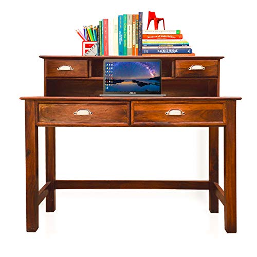 Sheesham Wood Writing Study Table for Home and Office Study Desk (Brown Finish) - Image 3