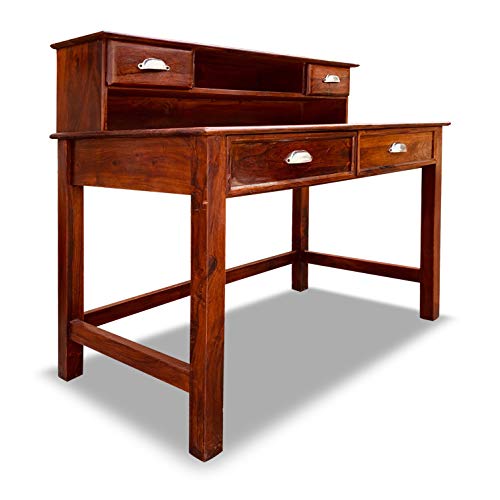 Sheesham Wood Writing Study Table for Home and Office Study Desk (Brown Finish) - Image 5