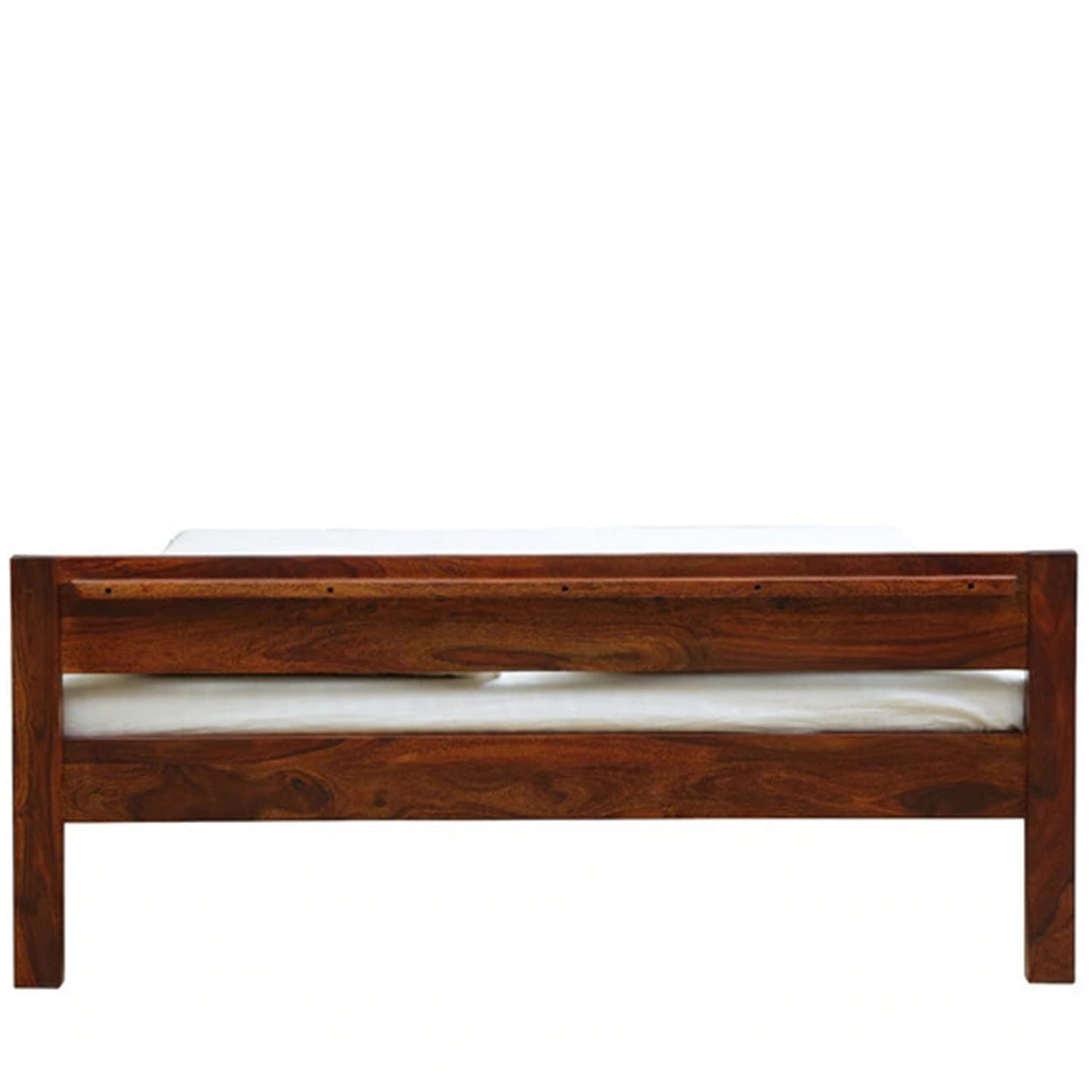 Royal Marwar Solid Sheesham Wood Bed | Queen Size | Premium Honey Finish | Wooden Bed Without Storage