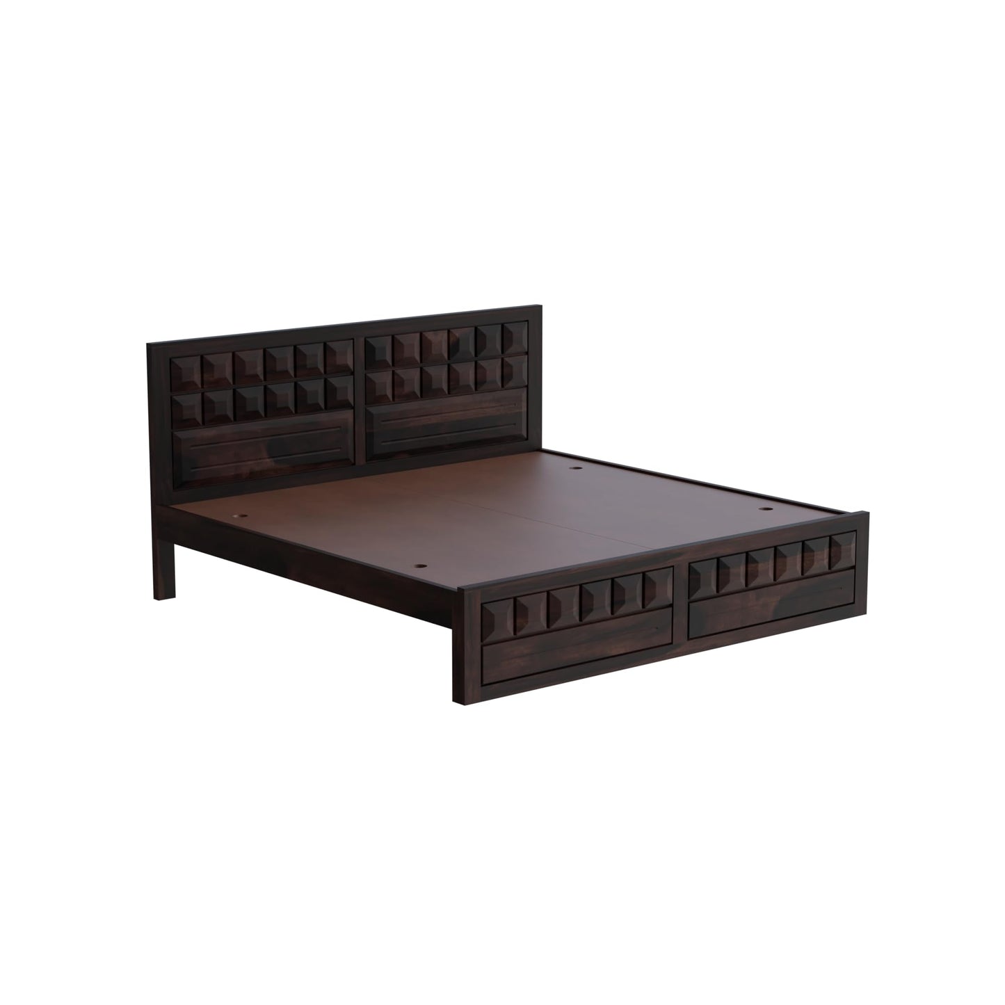 Royal Marwar Solid Sheesham Wood Bed Without Stora - view 10