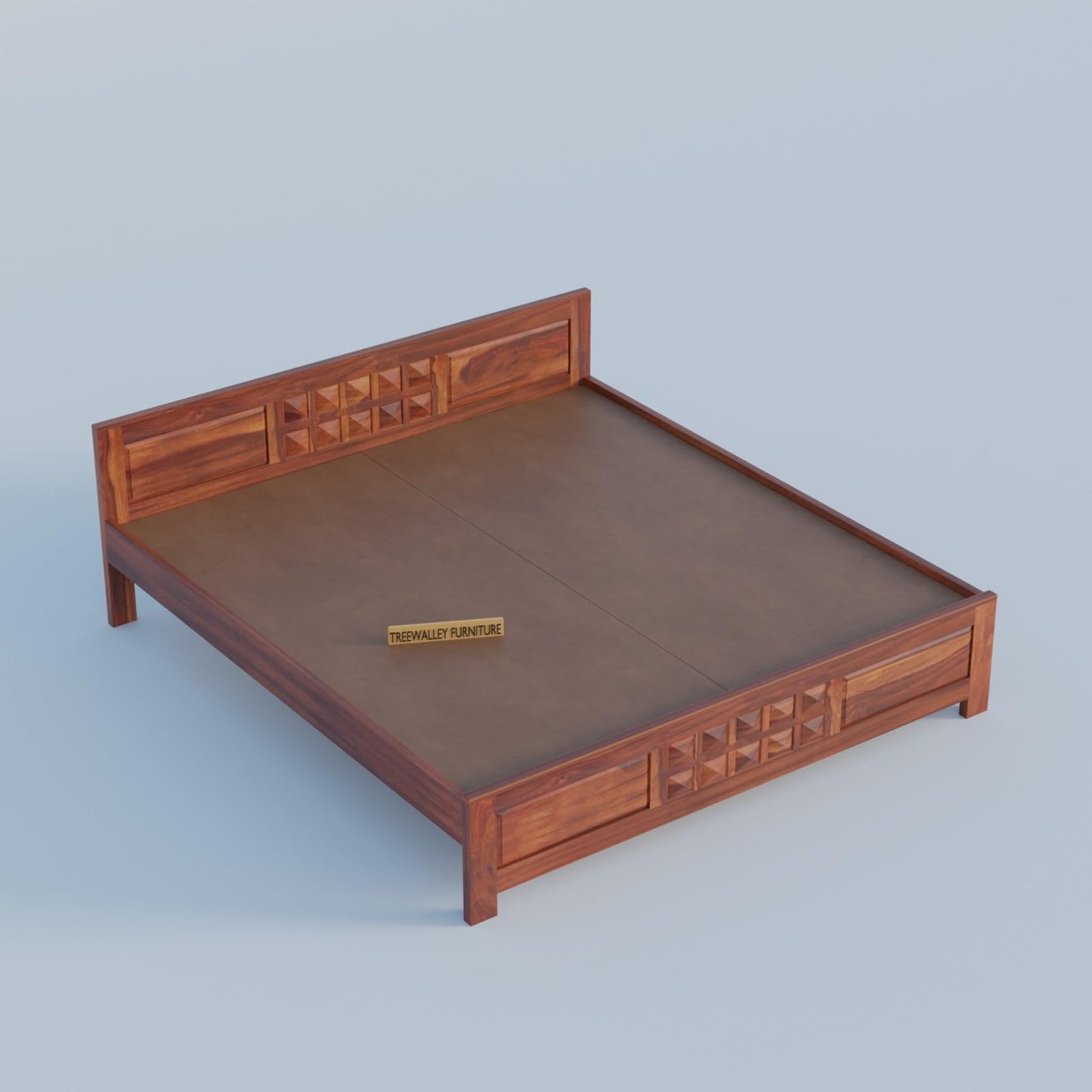 Royal Marwar Solid Sheesham Wood Bed Without Stora - view 4