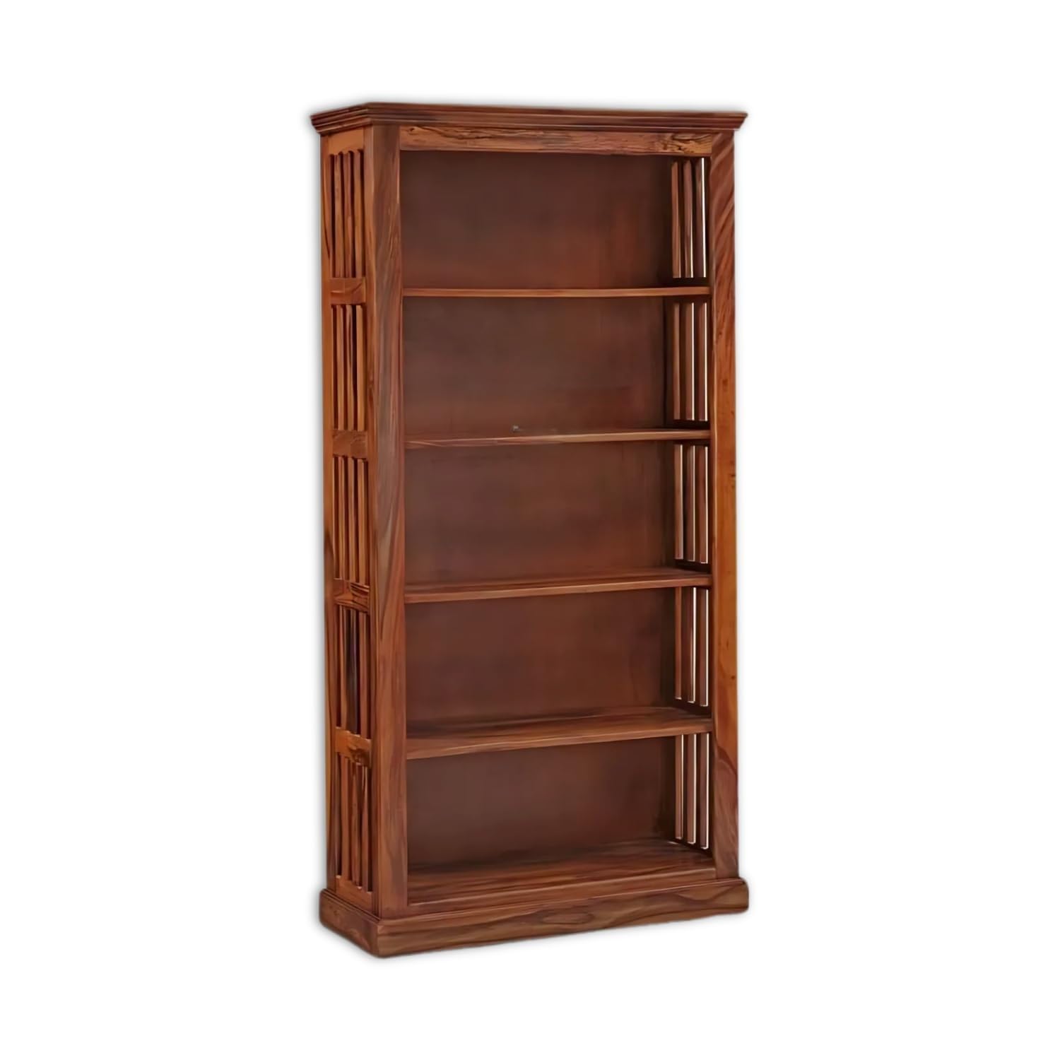 Royal Marwar Solid Sheesham Wood Bookshelf with 5  - view 3