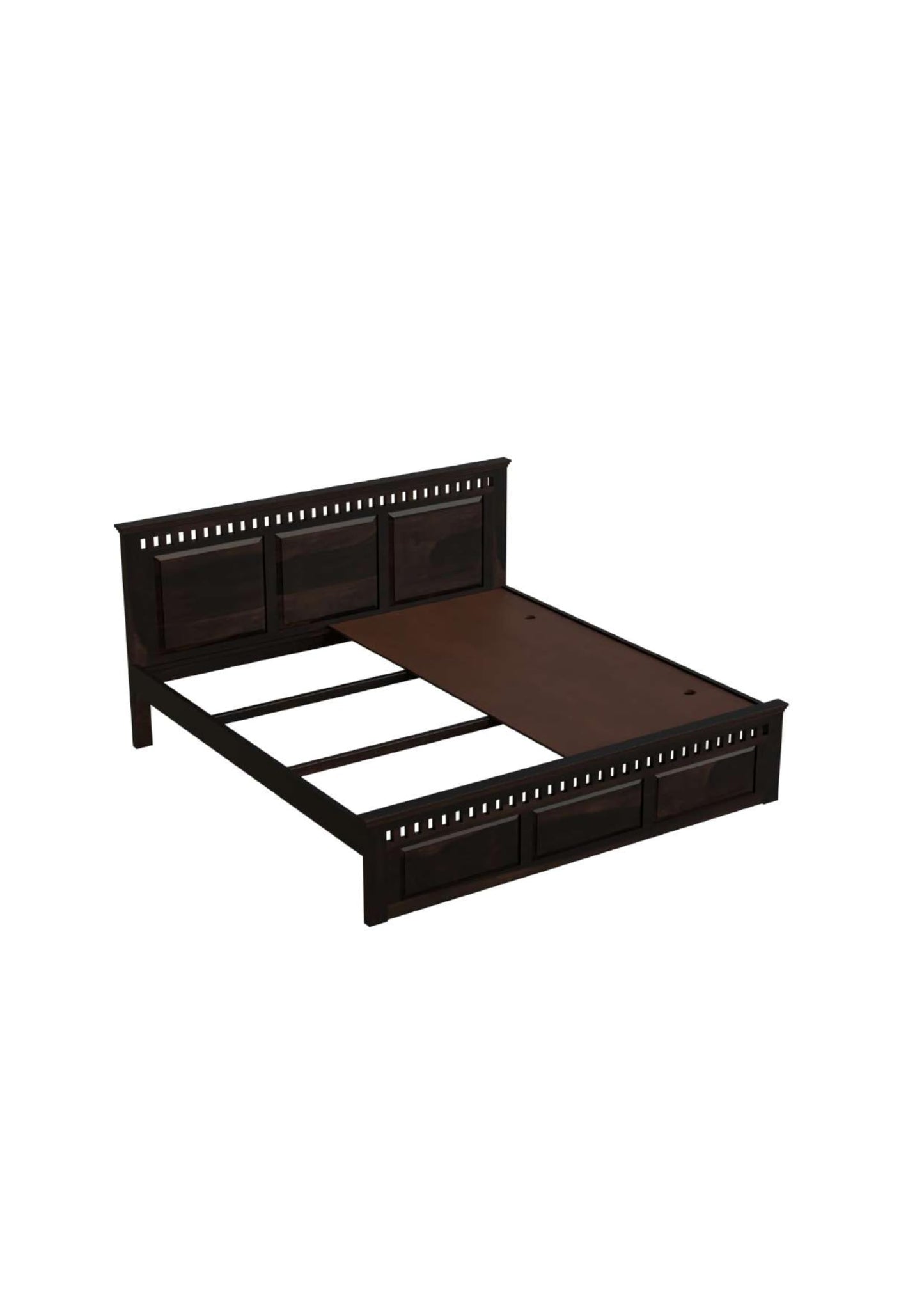 Royal Marwar Solid Sheesham Wood Bed Without Stora - view 9