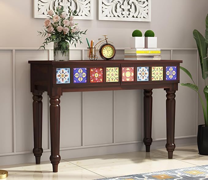 Royal Marwar Sheesham Wood Console Table with 2 Dr - view 7