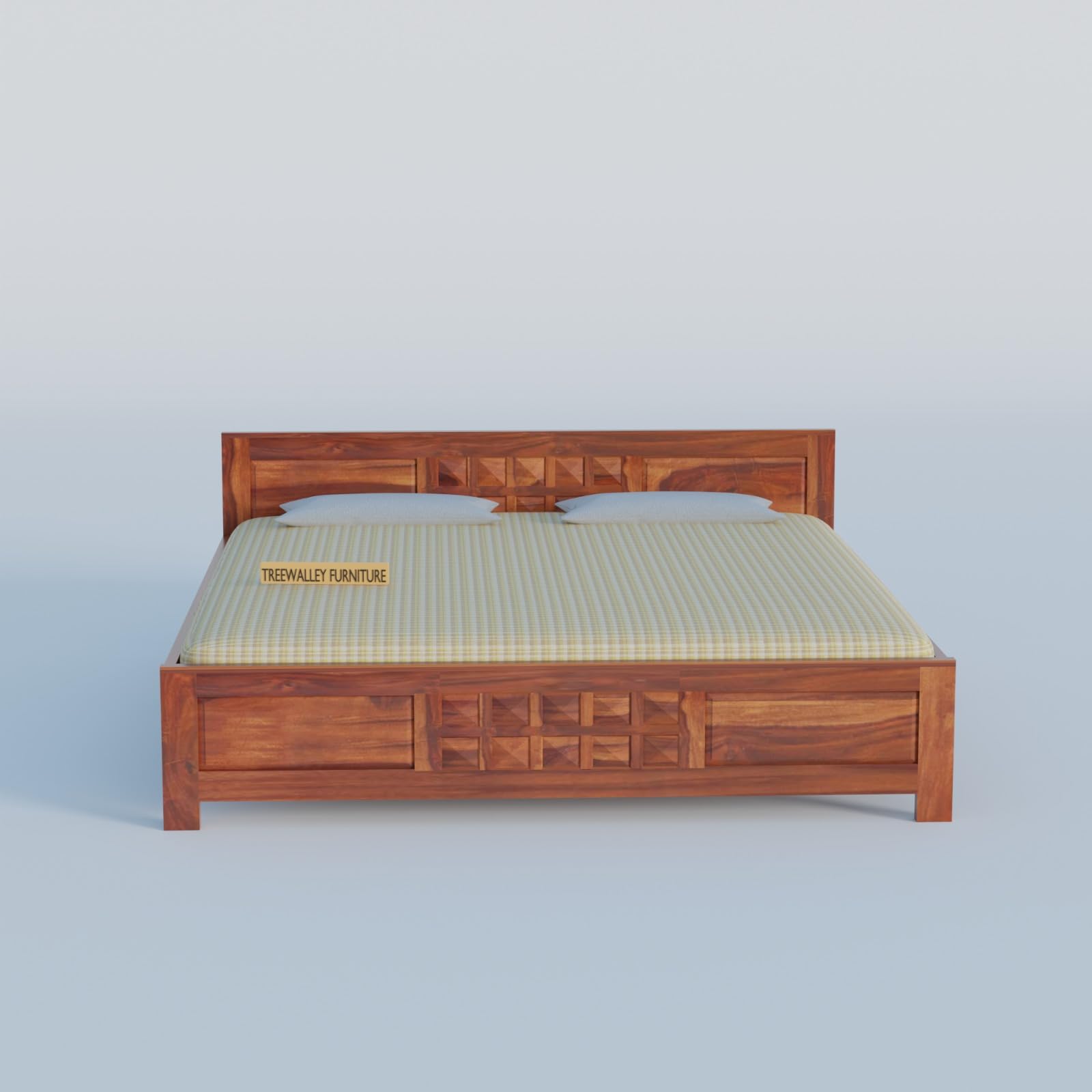Royal Marwar Solid Sheesham Wood Bed Without Stora - view 5