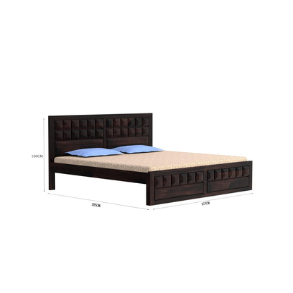 Royal Marwar Solid Sheesham Wood Bed Without Stora - view 8