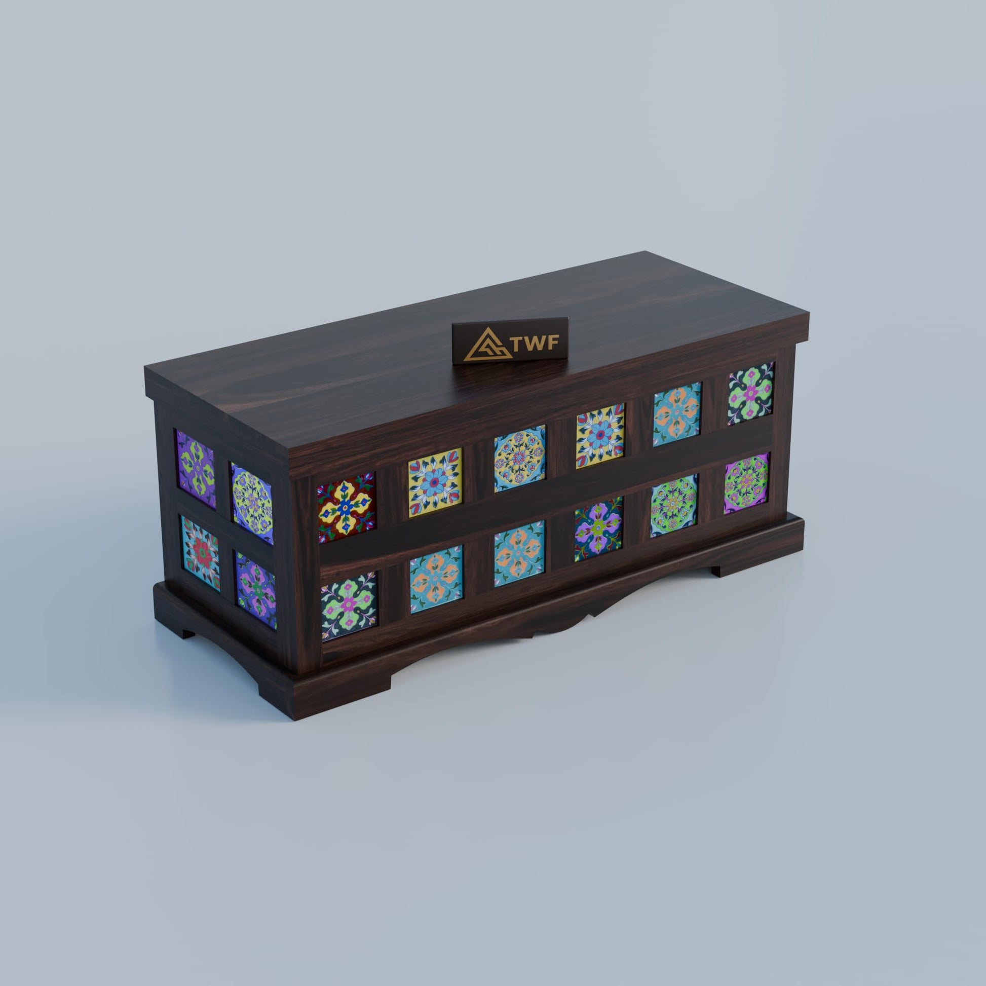 Royal Marwar Solid Sheesham Wood Trunk Storage Box - view 10