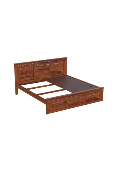 Royal Marwar Solid Sheesham Wood Bed Without Stora - view 3