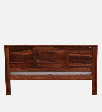 Royal Marwar Solid Sheesham Wood Queen Size Bed | Premium Honey Finish | Handcrafted Wooden Bed Without Storage
