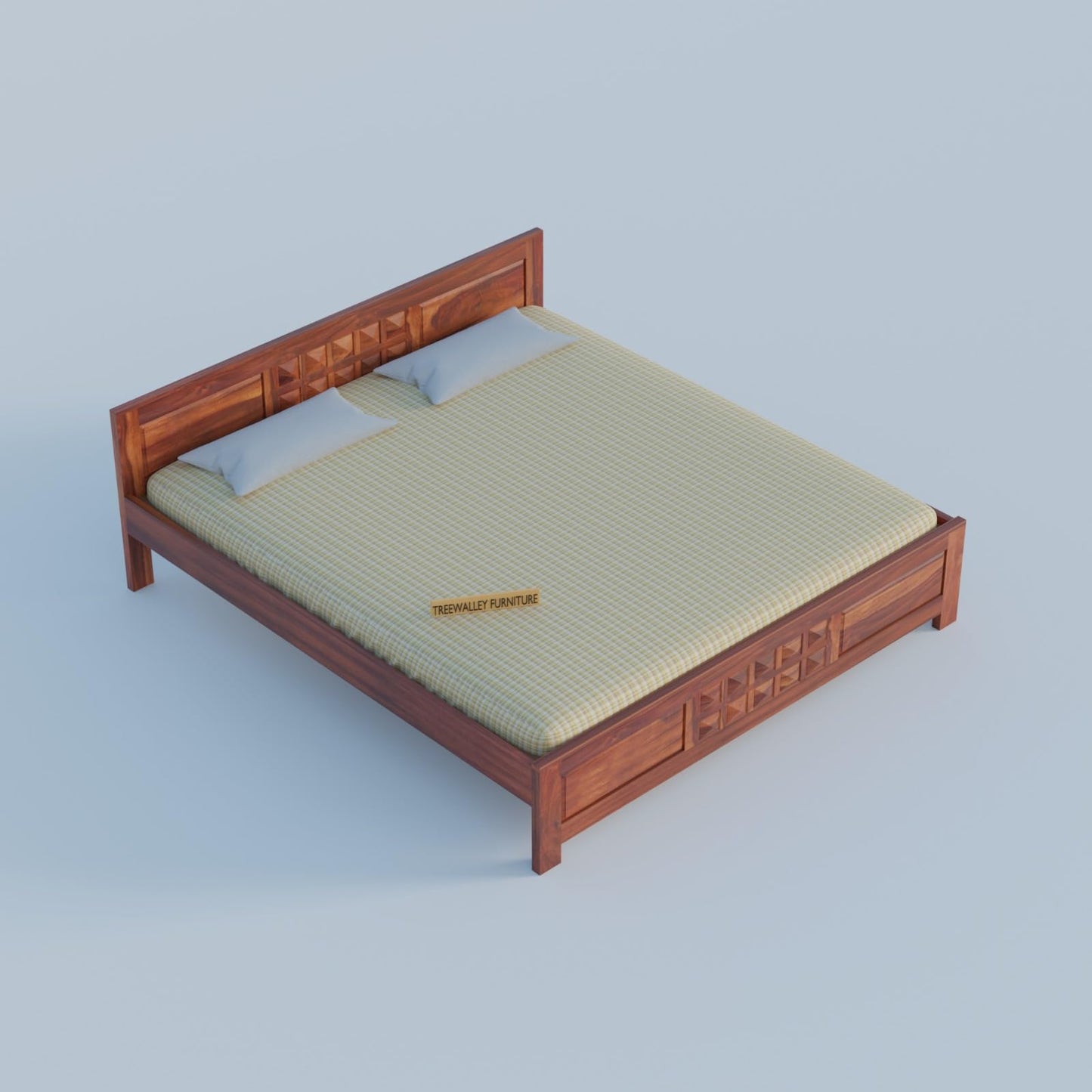 Royal Marwar Solid Sheesham Wood Bed Without Stora - view 13