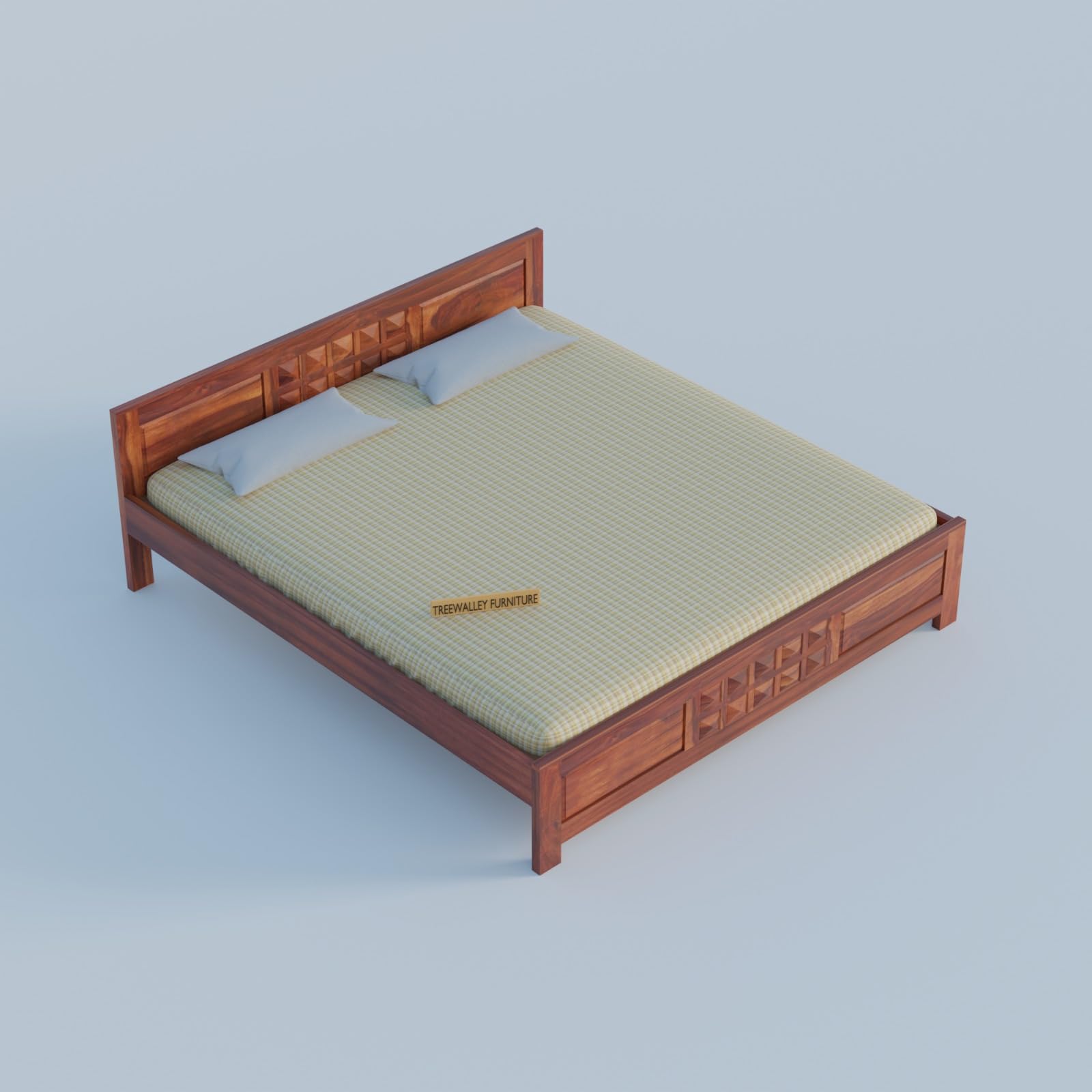 Royal Marwar Solid Sheesham Wood Bed Without Stora - view 13