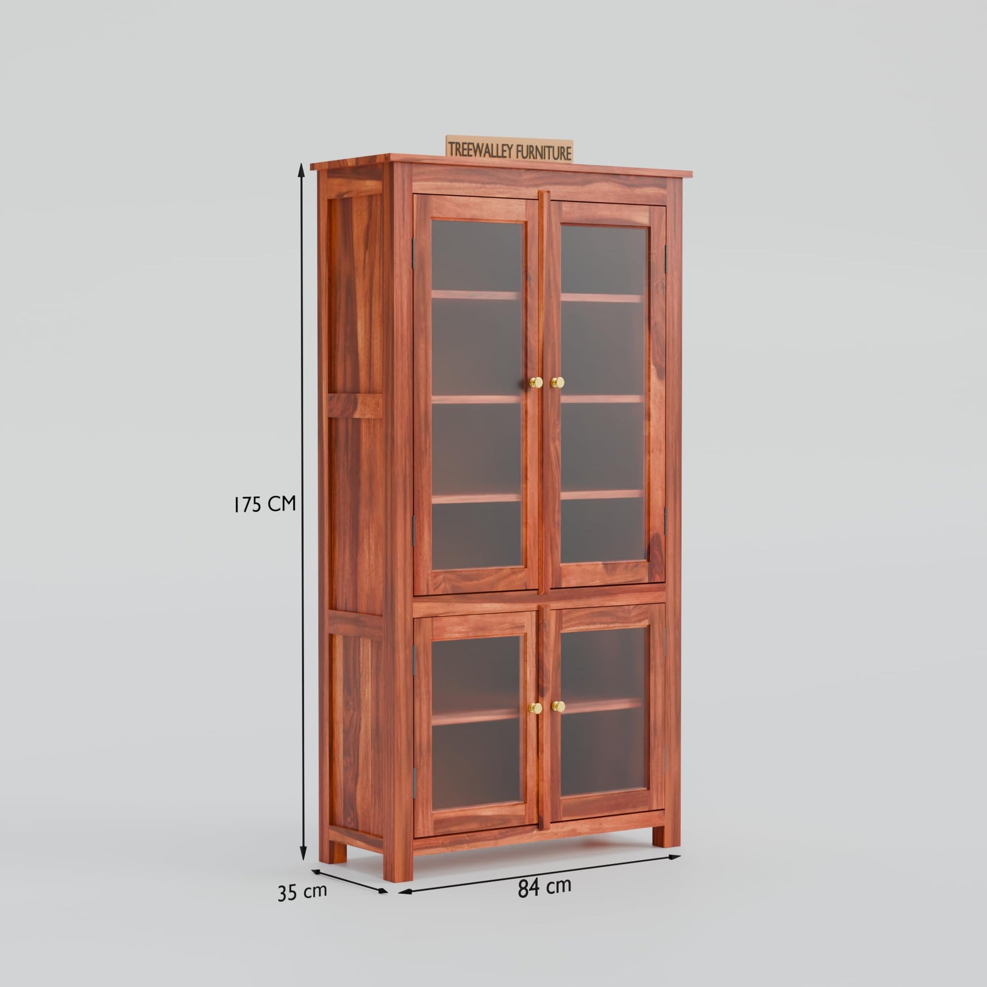 Royal Marwar Solid Sheesham Wood Crockery Cabinet  - view 4