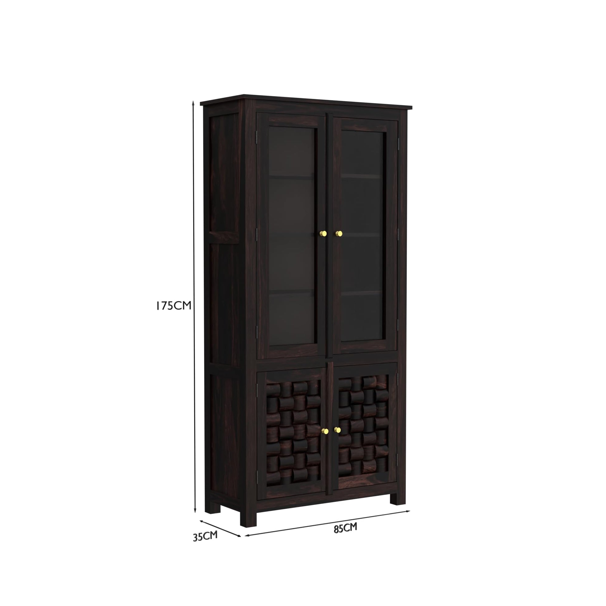 Royal Marwar Sheesham Wood Sideboard Crockery Cabi - view 9