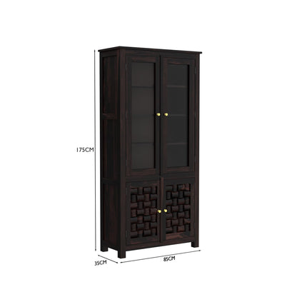Royal Marwar Sheesham Wood Sideboard Crockery Cabi - view 9