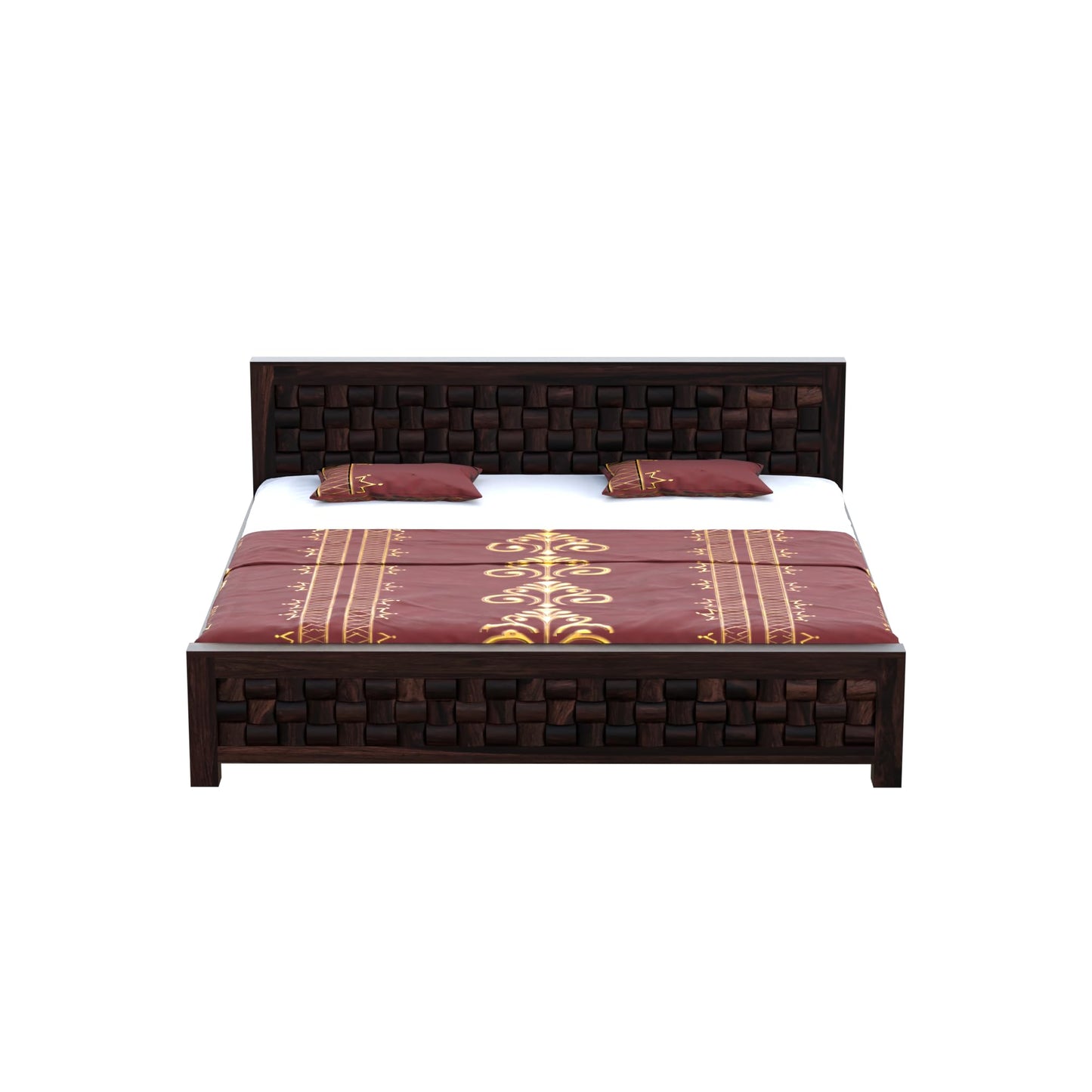 Royal Marwar Solid Sheesham Wood Bed Without Stora - view 10