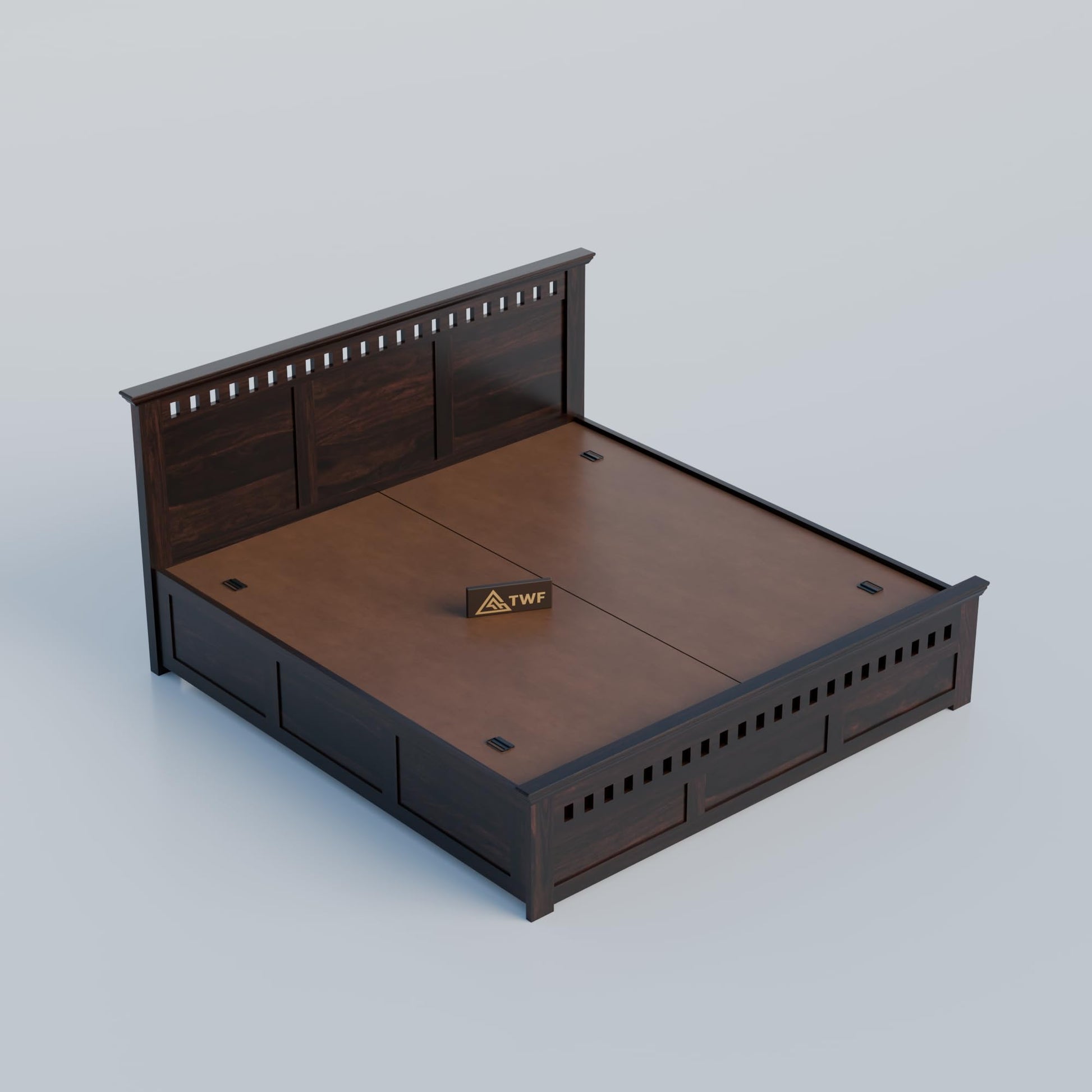 Royal Marwar Sheesham Wood Bed with Storage Box |  - view 12