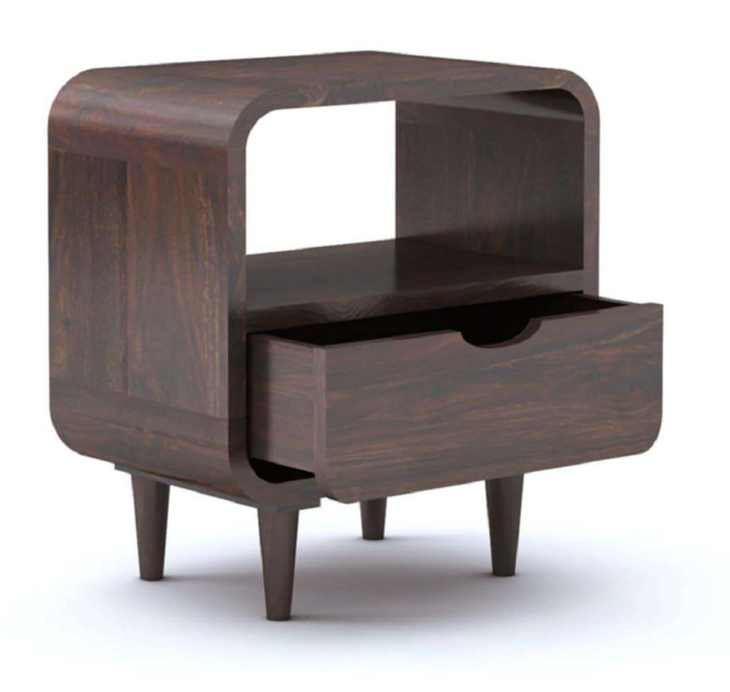 Royal Marwar Solid Sheesham Wood Bedside Table | 1 - view 4