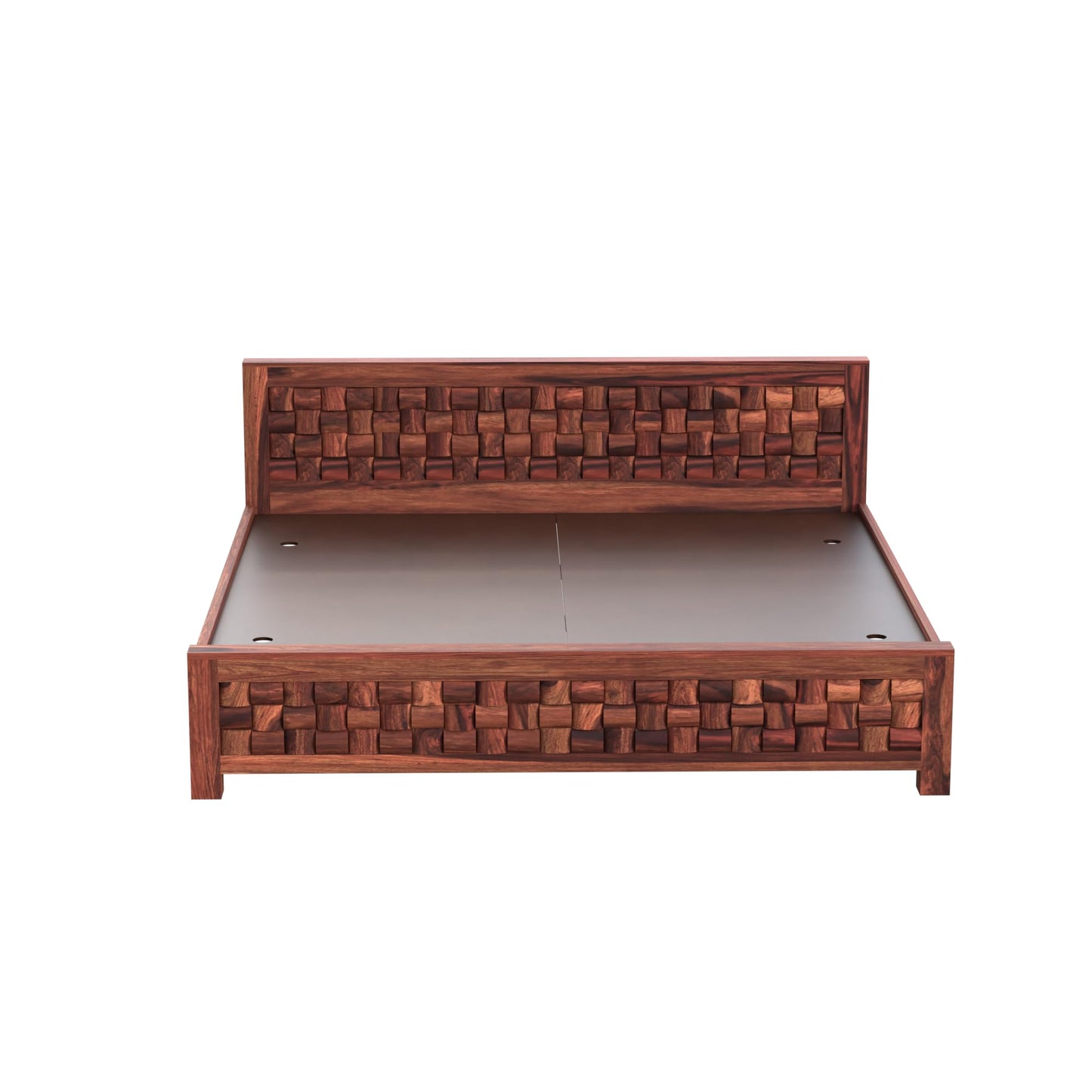 Royal Marwar Solid Sheesham Wood Bed Without Stora - view 6