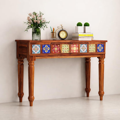 Royal Marwar Sheesham Wood Console Table with 2 Dr - view 4