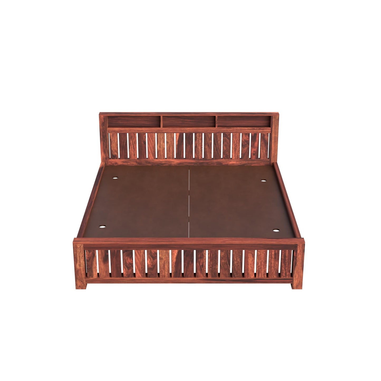 Royal Marwar Solid Sheesham Wood Bed Without Stora - View 5