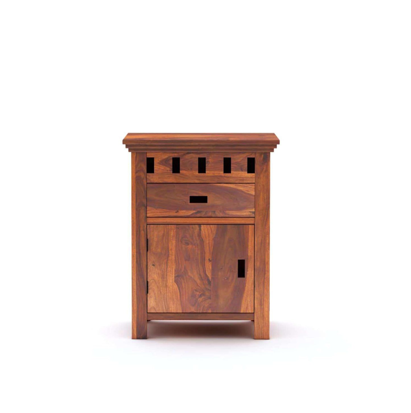 Royal Marwar Sheesham Wood Bedside Table | 1 Door  - view 5
