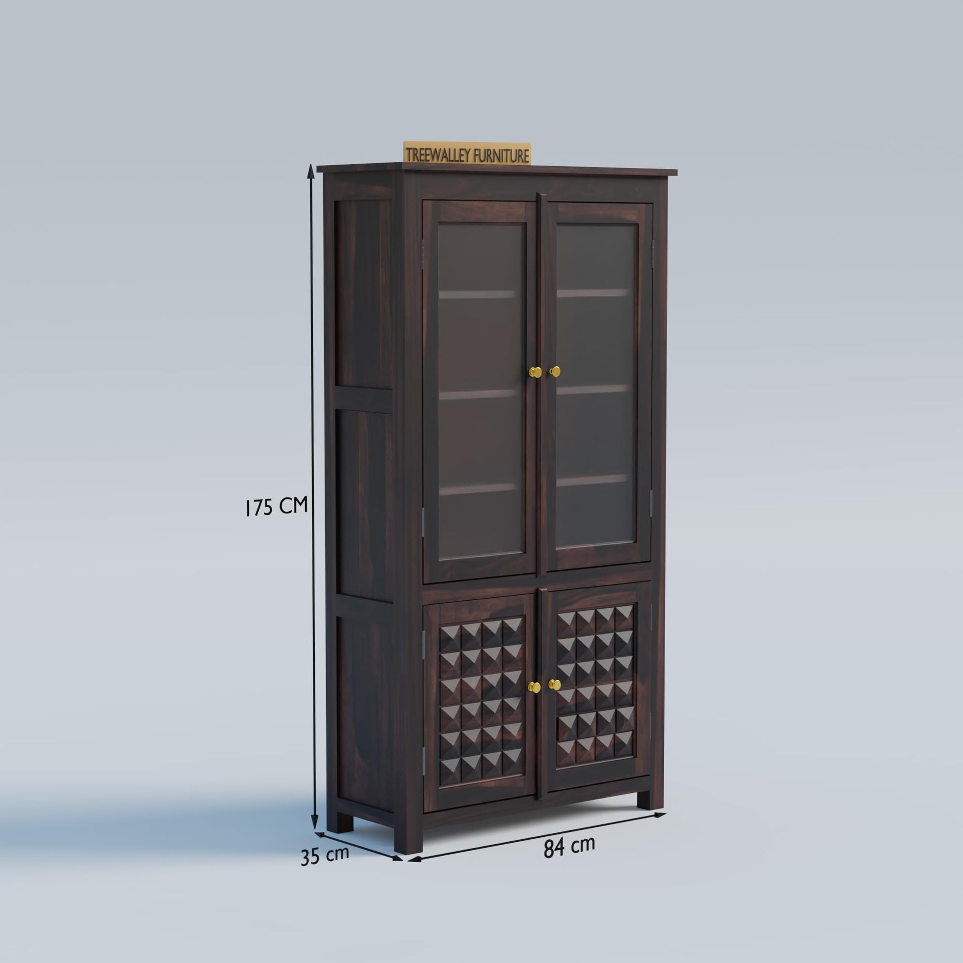 Royal Marwar Solid Sheesham Wood Crockery Cabinet  - view 7