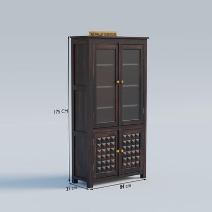 Royal Marwar Solid Sheesham Wood Crockery Cabinet  - view 7