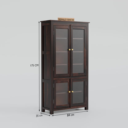 Royal Marwar Solid Sheesham Wood Crockery Cabinet  - view 7