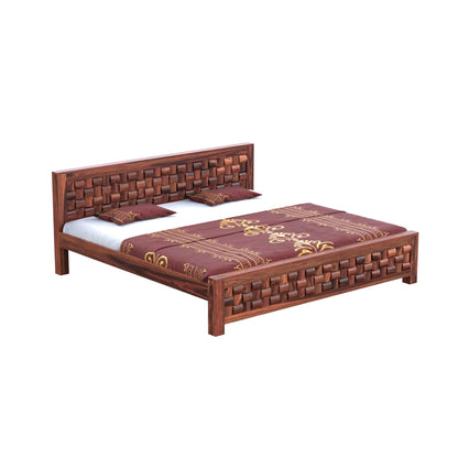Royal Marwar Solid Sheesham Wood Bed Without Stora - view 3