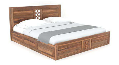 Royal Marwar Sheesham Wood Bed with Storage Box |  - view 4