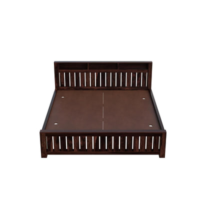 Royal Marwar Solid Sheesham Wood Bed Without Storage | Wooden Double Bed for Bedroom & Hotels | Palang