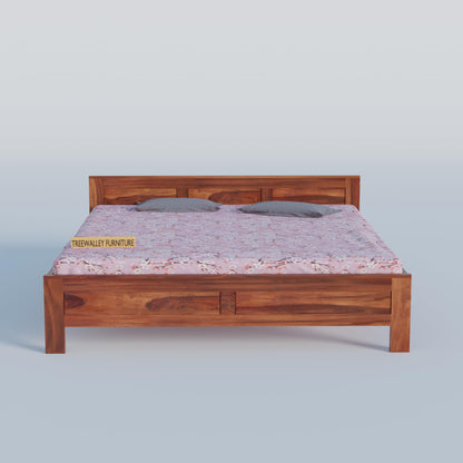 Royal Marwar Solid Sheesham Wood Bed Without Stora - view 4