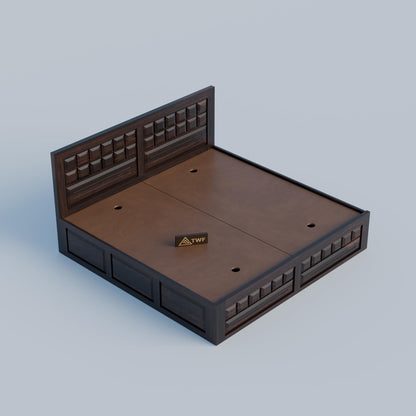 Royal Marwar Sheesham Wood Bed with Storage Box |  - view 11