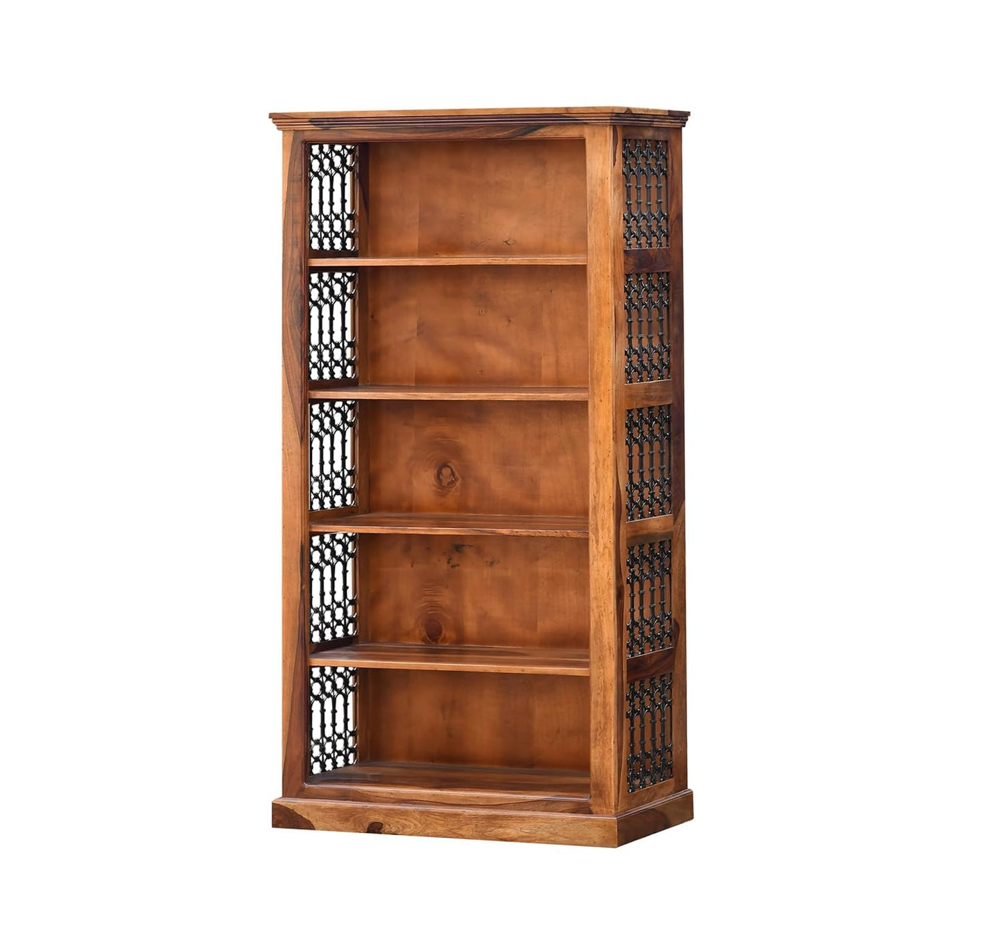 Royal Marwar Solid Sheesham Wood Bookshelf with 5  - view 3
