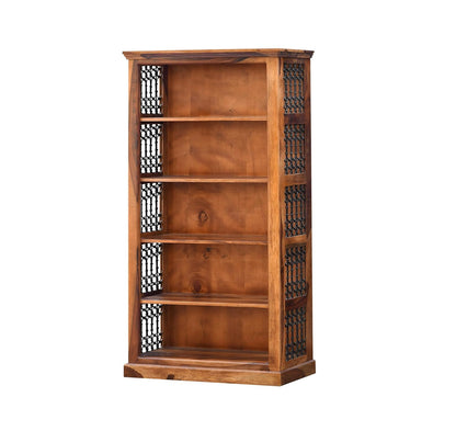 Royal Marwar Solid Sheesham Wood Bookshelf with 5  - view 3
