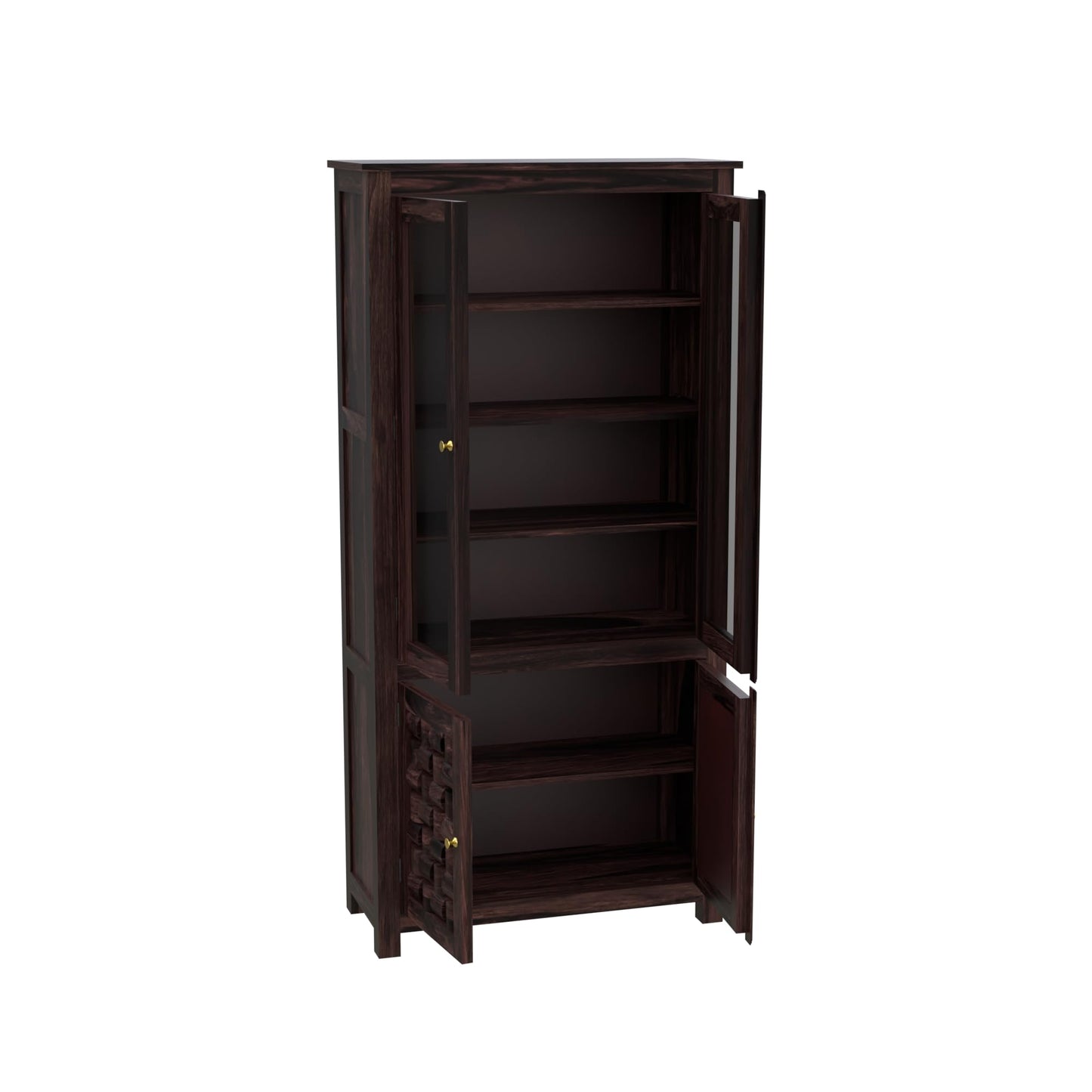 Royal Marwar Sheesham Wood Sideboard Crockery Cabi - view 11