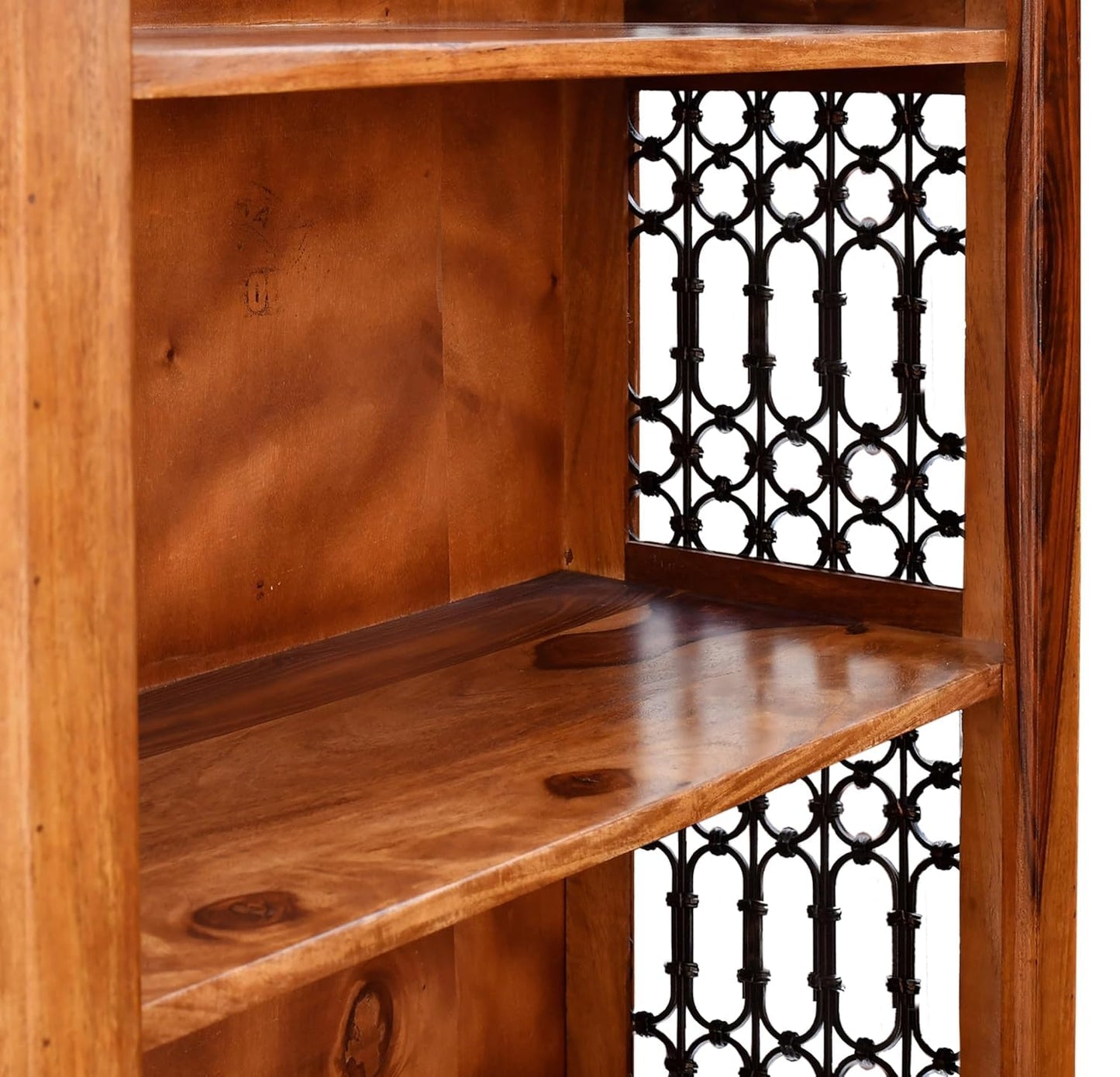 Royal Marwar Solid Sheesham Wood Bookshelf with 5  - view 5