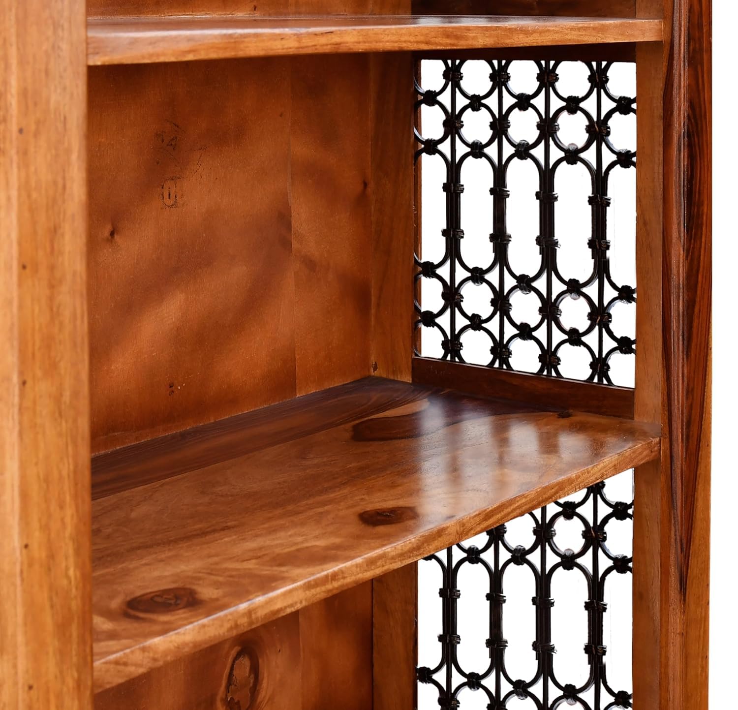 Royal Marwar Solid Sheesham Wood Bookshelf with 5  - view 5