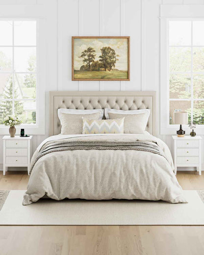 Royal Marwar Solid Mango Wood 3 Drawer Bedside Table | Honey Finish | Modern Nightstand for Bedroom