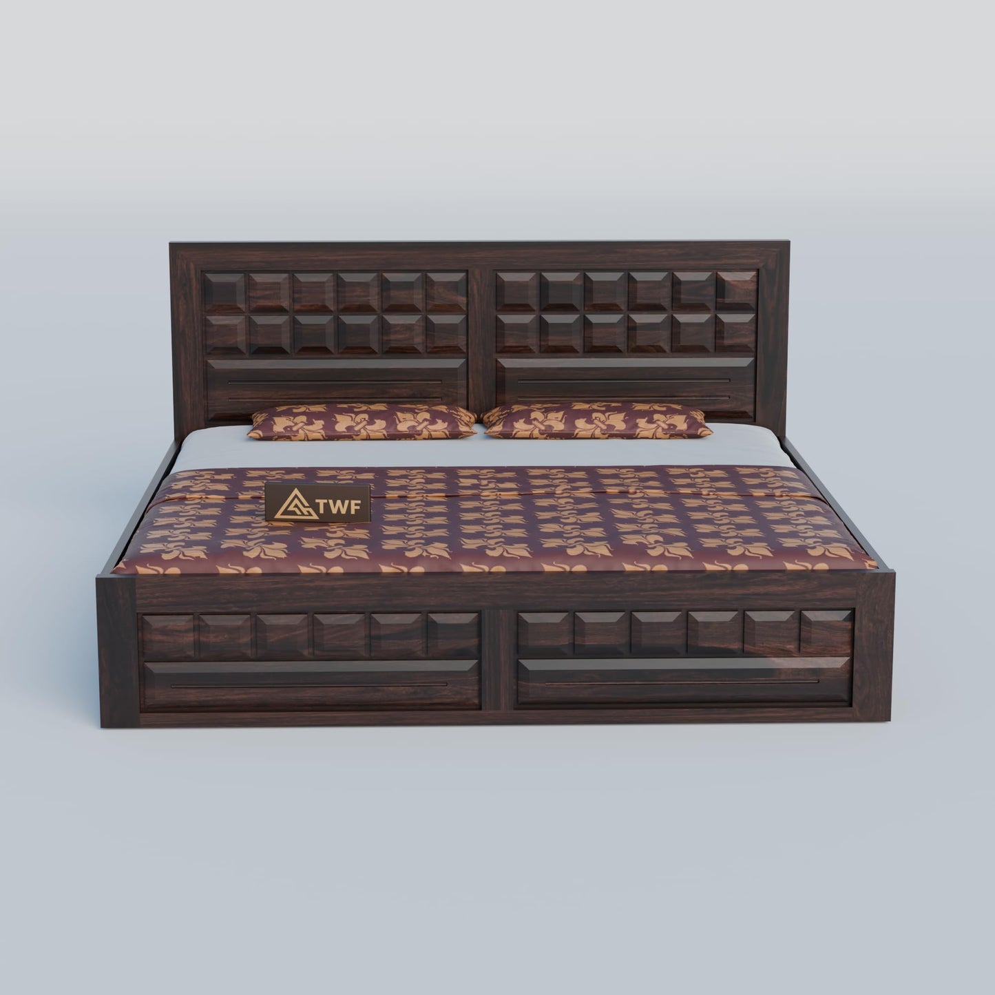 Royal Marwar Sheesham Wood Bed with Storage Box |  - view 9