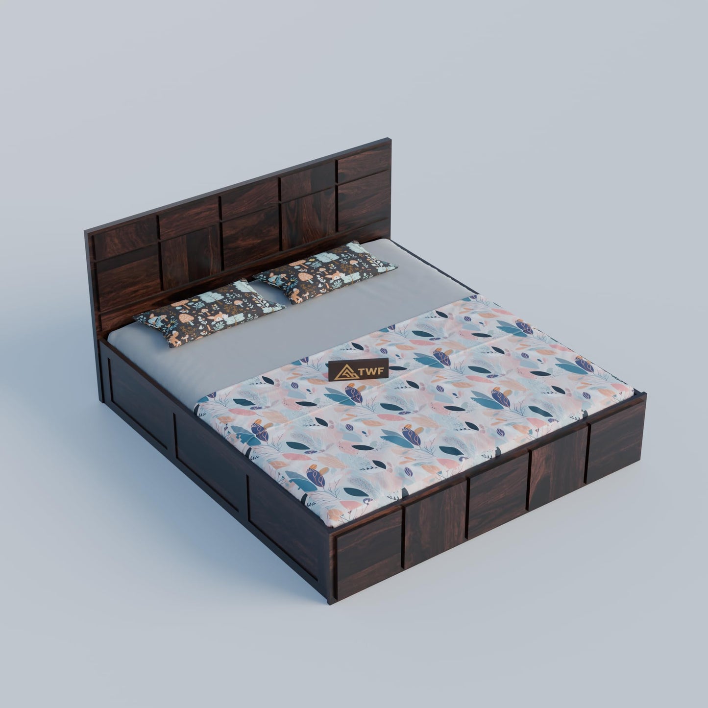 Royal Marwar Sheesham Wood Bed with Storage Box |  - view 9